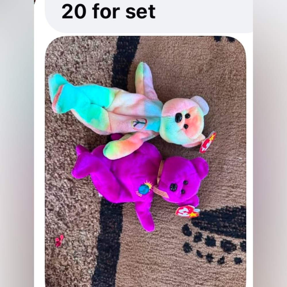 Rare Ty Beanie baby set